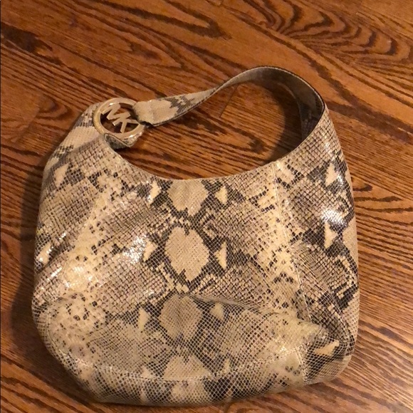 Michael Kors Snake print shoulder bag - Picture 1 of 3